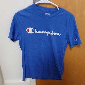 Champion Womens Short Sleeve Blue Tee
